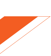 A bold graphic design featuring a diagonal orange shape against a black background. The design is modern and abstract.